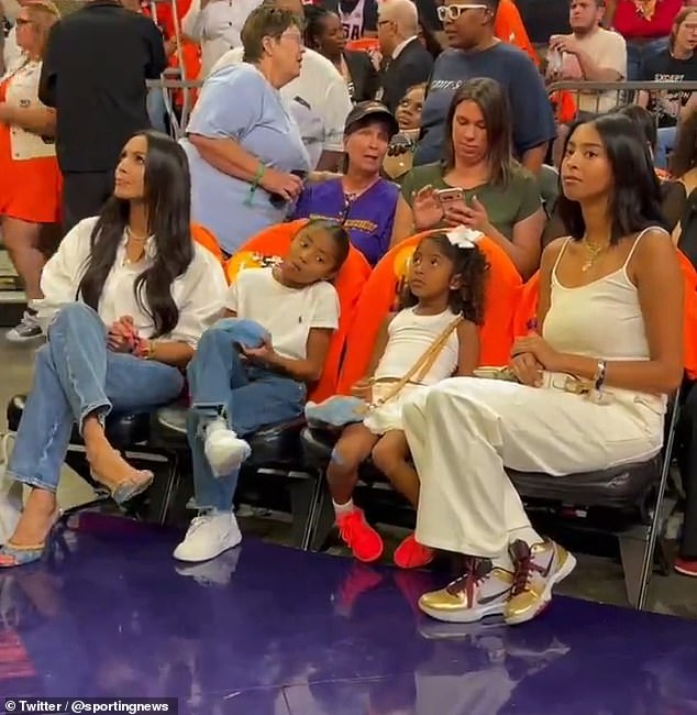 Kobe Bryant's family has the best seats in the house for tonight's WNBA All-Star Game