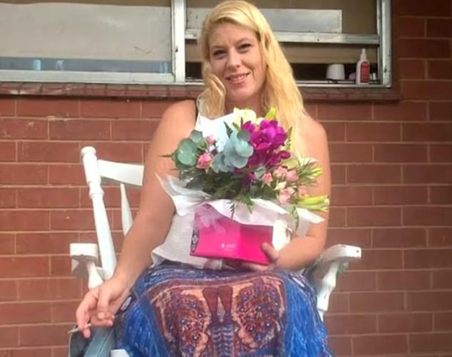 Kristie McBride, 39 (pictured), was stabbed in the head and torso during a suspected brawl in the Illawarra region of New South Wales, south of Sydney, on November 22 last year.