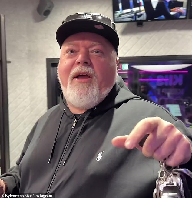 Kyle Sandilands (pictured) has outlined where his radio show stands against its Melbourne rivals after falling short in the latest radio ratings