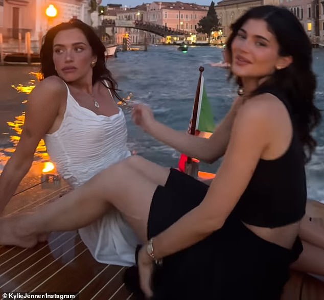 A separate upload showed Kylie with Stassie riding in a gondola through the Venice Canal as the sun set