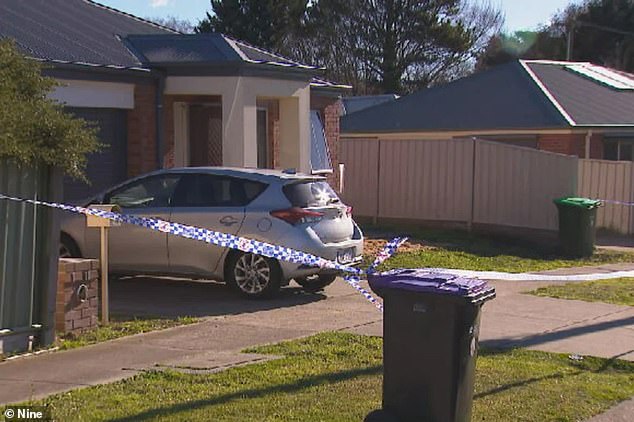 Fice police officers were rushed to hospital after a suspect allegedly swallowed sodium cyanide - a deadly substance - during a search of a house in Kyneton, Victoria, on Tuesday