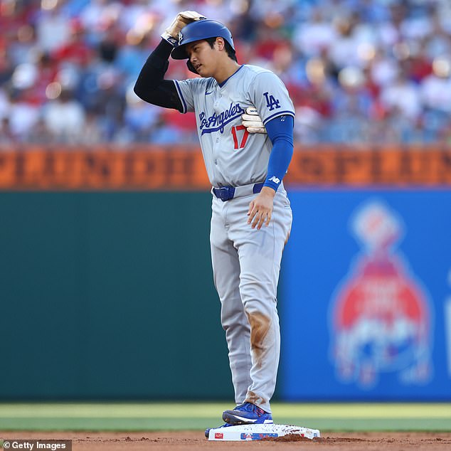 Shohei Ohtani went viral for bizarre celebration after stealing base against the Phillies