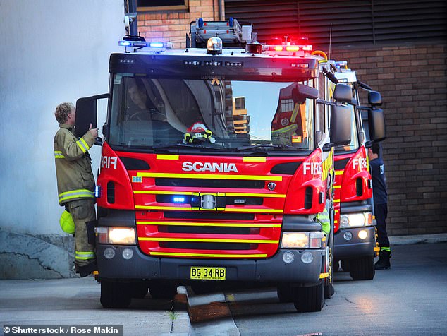 A man has been arrested over a house fire that killed three young children in Sydney's west (stock photo)