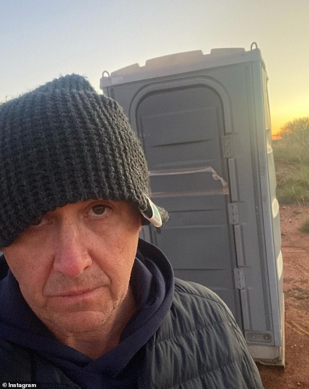 Larry Emdur is up for a coveted Gold Logie next month and on Monday he hilariously revealed how he recently 'lost' a vote from one of his fans after an embarrassing encounter outside a porta-toilet.