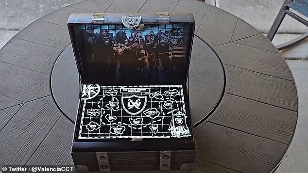 The Raiders sent this year's season passes in a pirate-themed treasure chest