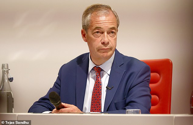 'Debanked': Reform Party leader Nigel Farage (pictured) claimed he was targeted because of his political views