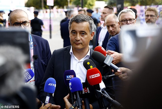 The suspicious letter was addressed to Roubaix City Hall, for the attention of Interior Minister Gérald Darmanin (photo last week)