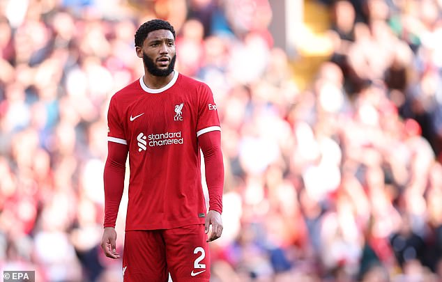 Liverpool's Joe Gomez is open to a new challenge after seeing his move to Newcastle fall through