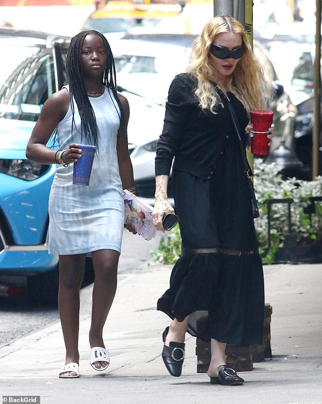 Madonna enjoyed a lunch date with her daughter Mercy James in New York City on Saturday