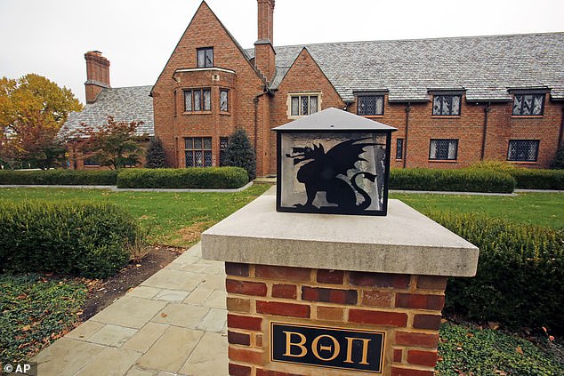 A total of 28 members of the now-closed Beta Theta Pi house (above) at Penn State were charged at some point after Piazza died during the fraternity's pledge acceptance night in February 2017.