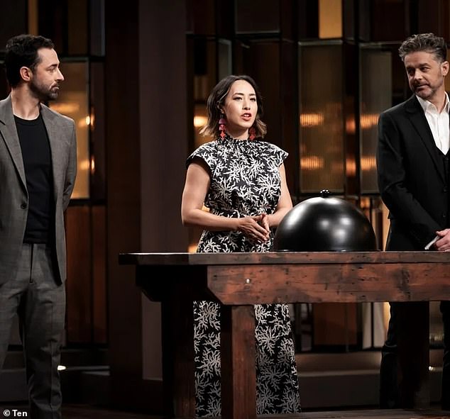 The 42-year-old food critic was ousted from MasterChef Australia last year, leaving fans in an uproar (she's pictured on the show with Andy Allen and the late Jock Zonfrillo)