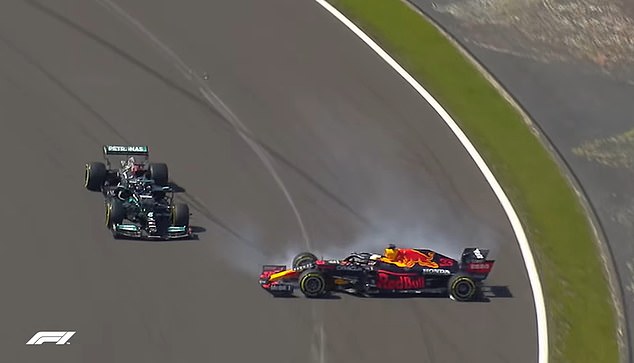 Lewis Hamilton and Verstappen collided during a battle for the lead at the British Grand Prix