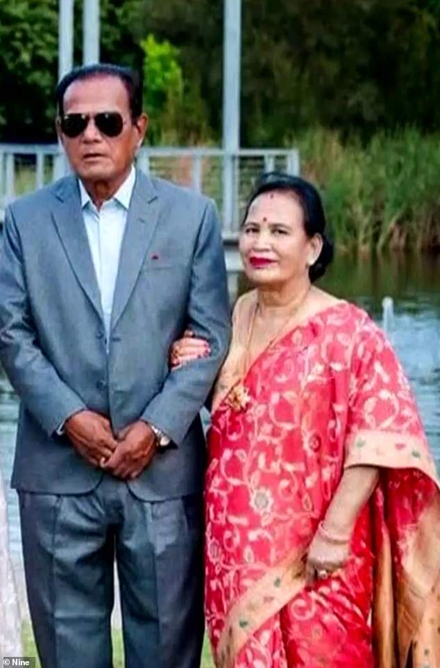 The distraught granddaughter of Damodor Shrestha (pictured left) made an emotional appeal to the alleged driver to turn himself in
