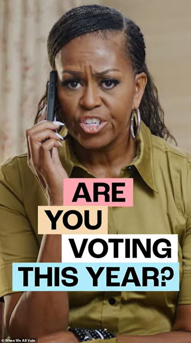 Michelle Obama has released a video urging Americans to prepare to vote on Sunday, days after declaring her allegiance to Kamala Harris and her husband