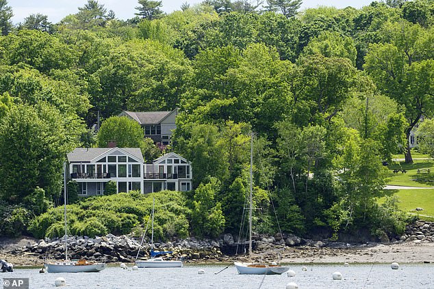 The poisoning opened Bond's view of Laite Beach, Camden Harbor and the Atlantic Ocean. Bond's house is seen in the back of this image, while victim Lisa Gorman's sits on the waterfront