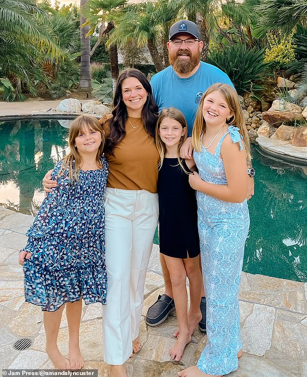 The mother, who shares Adalyn (12), Lucille (10) and nine-year-old Anniston with her husband, says she focuses heavily on 'freedom' during her school years