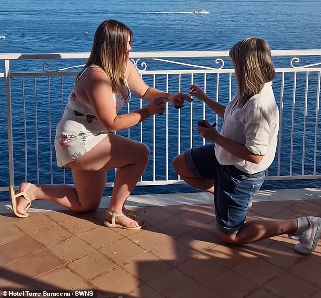 Luckily, both Shanice and Nicola, a saleswoman, accepted their proposals to each other