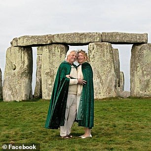 A year later they held a Celtic handfasting ceremony at Stonehenge