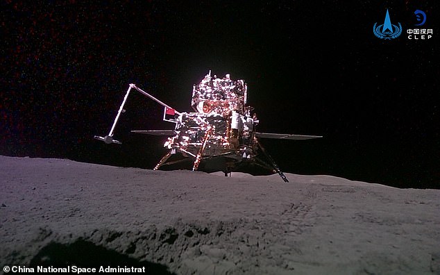 Much of the public has indicated that news of the canceled mission could set NASA back in the space race against China, which landed on the moon's south pole on June 5, 2024 (pictured)