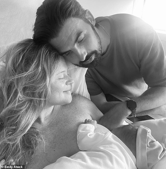 The star announced the news of her birth on her Instagram page, sharing a sweet photo of her son last month