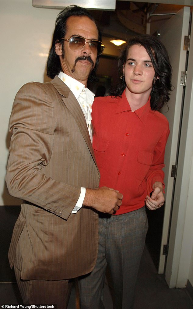 Nick Cave has spoken openly about the deaths of his sons Arthur and Jethro, telling how grief can make you 'stronger' (pictured with Jethro in 2006)