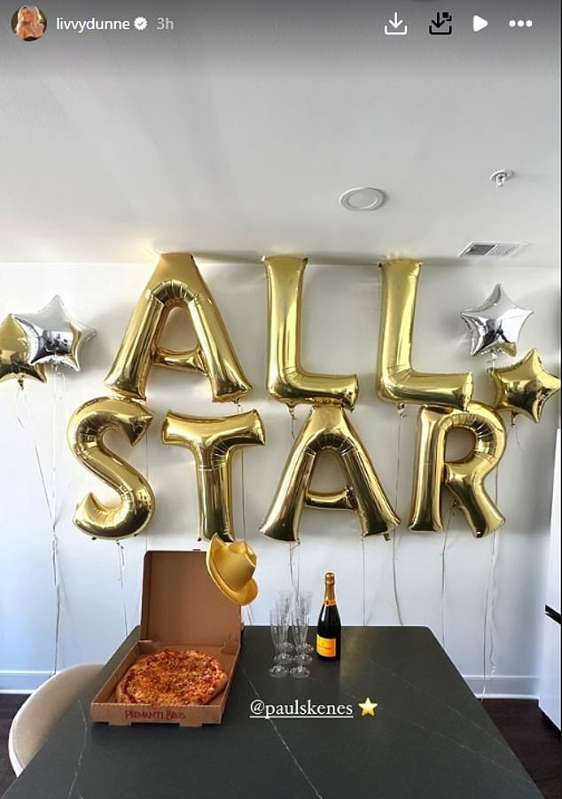 Olivia Dunne hosted a modest party to celebrate her boyfriend becoming an MLB All-Star