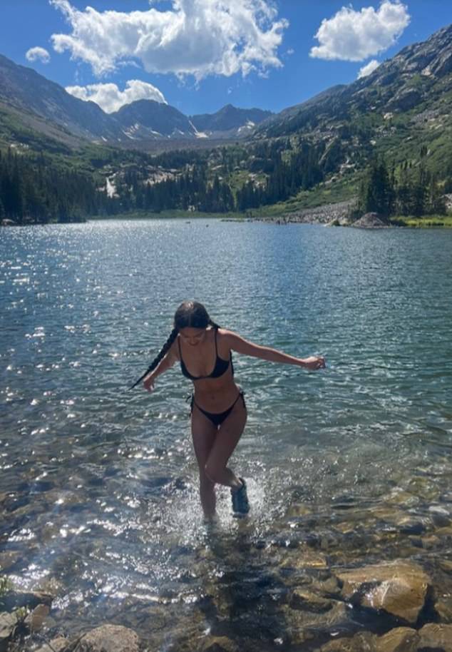 Olivia Rodrigo showed off her fit body in a bikini as she enjoyed a dip in a lake