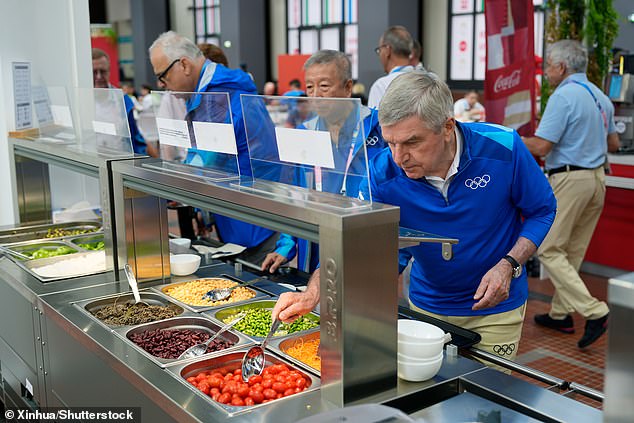 Meat and eggs are flown in to the athletes' village in Paris