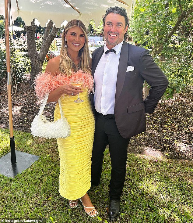 Outback Wrangler star Matt Wright (right) is pictured with his Instagram influencer wife Kaia