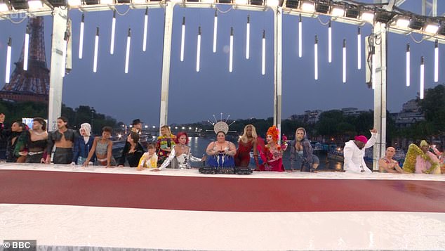 This scene featuring drag queens reenacting The Last Supper caused controversy Friday night at the opening ceremony of the 2024 Olympic Games in Paris