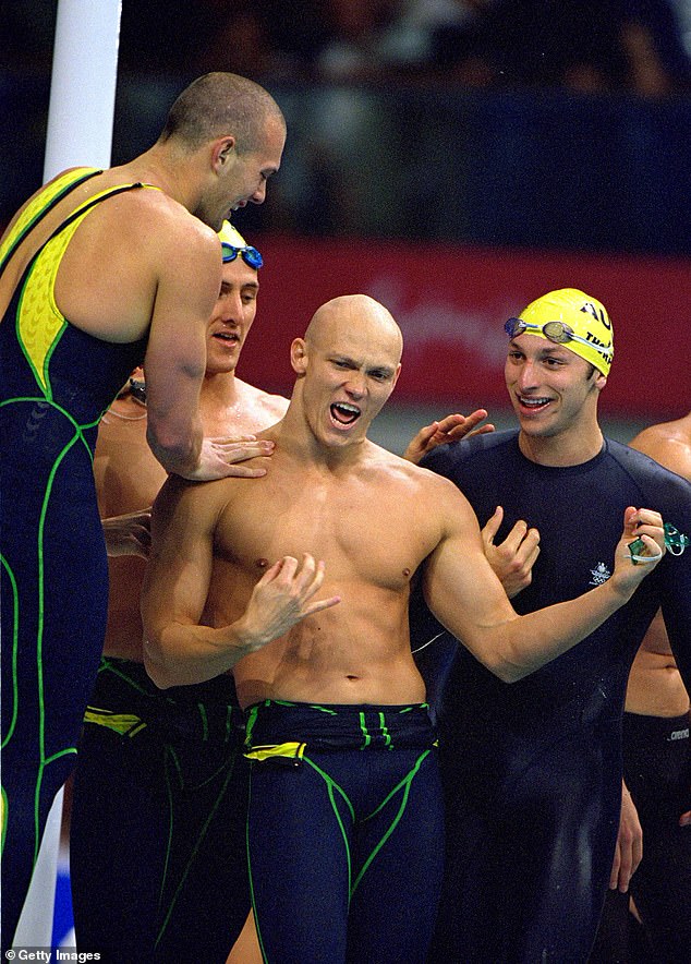 The dramatic rivalry between Australia and the United States in the pool all began when the Australian relay team brought out the air guitars to celebrate their victory at the 2000 Sydney Olympics