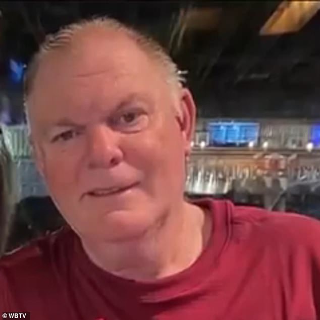 Ken Jeffries, pictured, suffered a heart attack at Charlotte Douglas International Airport on the morning of June 7 while waiting for a flight to Knoxville, Tennessee.