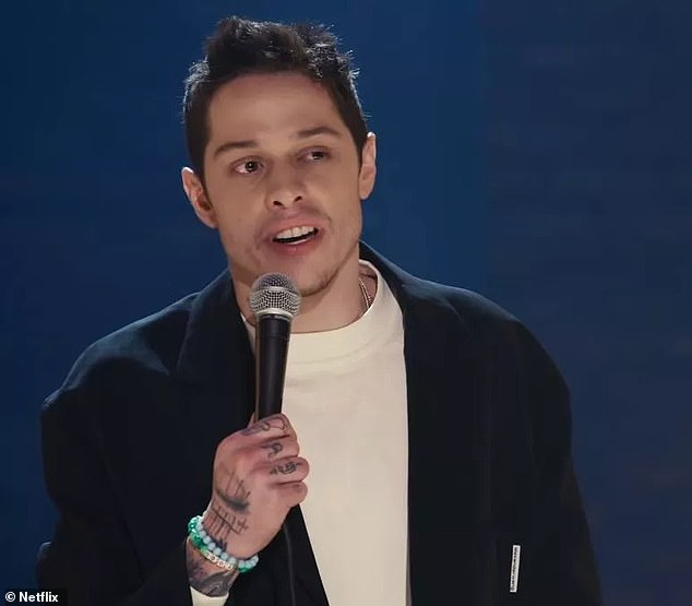 Pete Davidson has broken his silence after reckless driving case was dismissed as he describes a near-death experience (pictured above in his Netflix special)