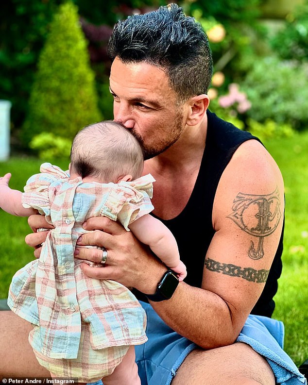 Peter Andre hit back at a social media troll on Monday after he was accused of copying his doctor wife Emily MacDonagh's baby post