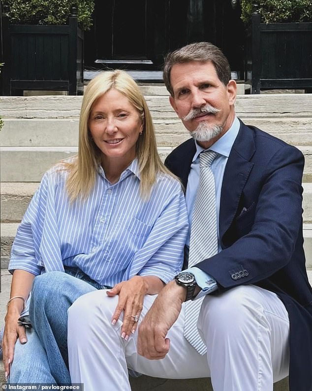 Crown Prince Pavlos of Greece has shared a sweet message to his wife Princess Marie-Chantal on the occasion of their 29th wedding anniversary this week