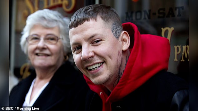 During Wednesday's episode of the BBC daytime programme, the 40-year-old rapper, whose real name is Stephen Manderson, admitted he would be 'eternally grateful' to his nanny Pat who raised him