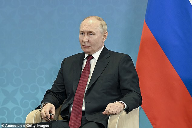 Vladimir Putin (pictured) is prepared to share sovereignty over Crimea with Ukraine, under a stunning 'new peace plan'