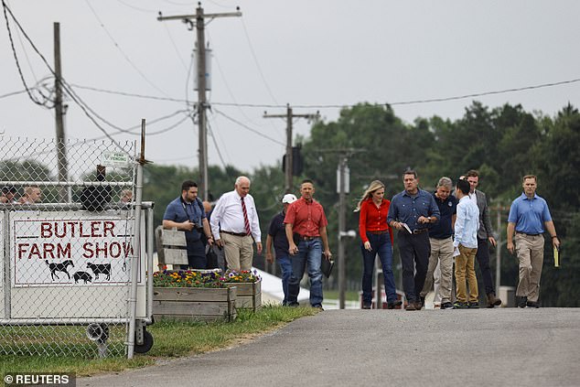 House Homeland Security Committee Chairman and U.S. Congressman Mark Green (R-TN) leaves after visiting the scene of the attempted assassination of Donald Trump on Monday