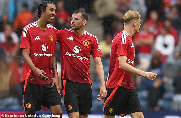 Manchester United scored twice to secure their first win of the pre-season with a 2-0 victory over Rangers