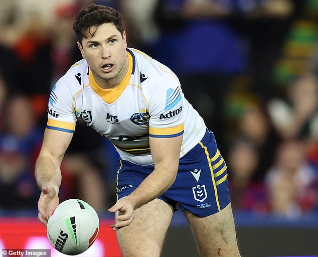 Details of a scathing tirade Mitchell Moses (pictured) unleashed on his Parramatta teammates after their loss to Newcastle have emerged