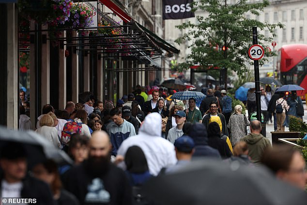 Subdued trading: UK retail sales fell last month as the country was gripped by bad weather and uncertainty over the general election