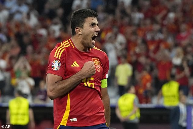 Spanish midfielder Rodri will not use his surname on the back of his shirt for club or country