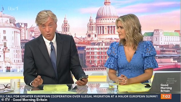 Richard Madeley spoke out about the Strictly drama on Good Morning Britain on Thursday, claiming that 'people have known about the issues for years and years'