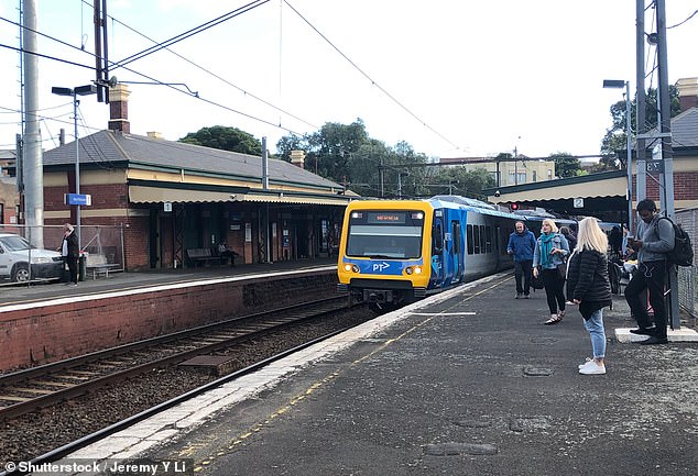 A man has been arrested after an elderly woman was allegedly pushed onto the tracks at Richmond train station (stock photo)