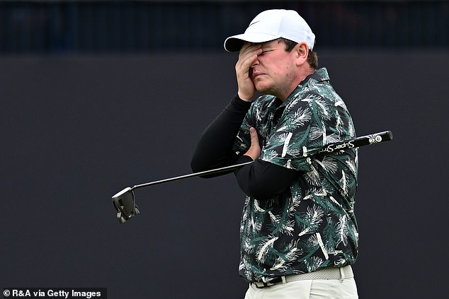 Robert MacIntyre's hopes of winning The Open have been dashed after another tough round