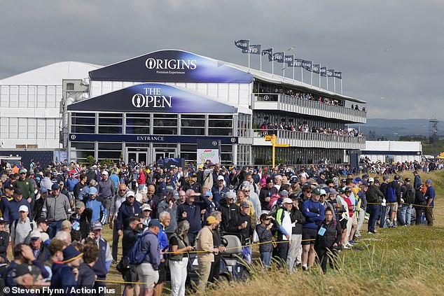 Conditions at Royal Troon were worsened by wind gusts reaching 34 mph on Friday