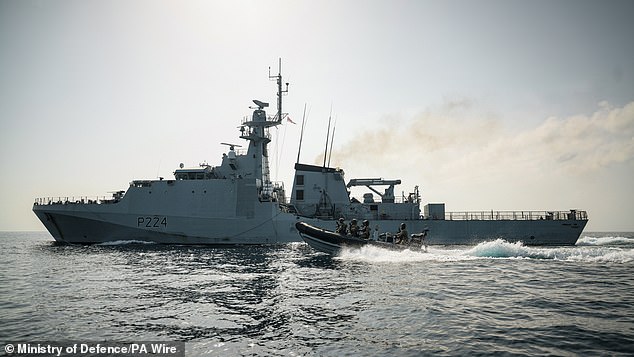 HMS Trent (pictured) is expected to arrive in the Cayman Islands this weekend with a crew ready to assist communities affected by flooding and storm damage.