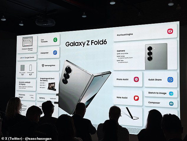 Despite the hardware specs remaining largely unchanged (the Fold6 still has its 50-megapixel main camera on the rear, for example), the entry-level models for the new Galaxy Z Fold6 (above) carry a hefty new price tag of $1,899, as does the new $1,099 Z Flip6