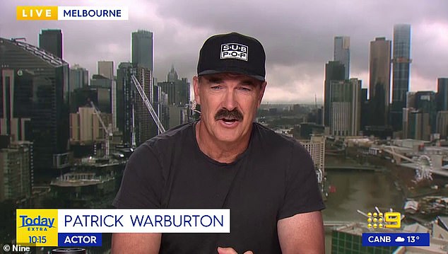 A Seinfeld star looked unrecognizable as he appeared on Australian morning television on Friday. Patrick Warburton, best known for his portrayal of Elaine Benes' on-again, off-again boyfriend David Puddy on the hit 1990s sitcom, sported a very different look as he did an interview on the Today show