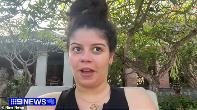 Melbourne woman Alana Capo has told of the narrow escape she and her partner made from a terrifying fire at their Bali villa